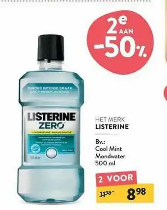 Di Listerine Mondwater aanbieding