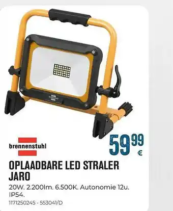 Brennenstuhl Oplaadbare Led Straler Jaro