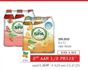 Spar Spa Duo aanbieding
