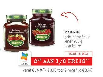 Spar Materne Gelei Of Confituur aanbieding