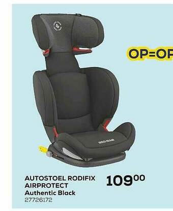 Supra Bazar Autostoel Rodifix Airprotect Authentic Black aanbieding