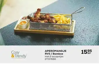 Cosy & Trendy Aperomandje Rvs Bamboe
