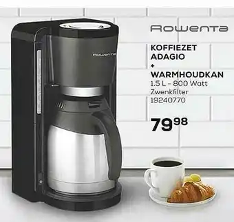 Koffiezet Adagio + Warmhoudkan