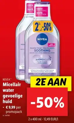 Lidl Micellair water gevoelige huid aanbieding
