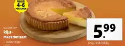 Lidl Rijst- macarontaart aanbieding