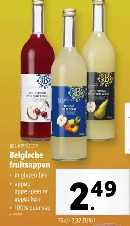 Lidl Belgische fruitsappen aanbieding
