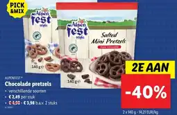 Lidl Chocolade pretzels aanbieding