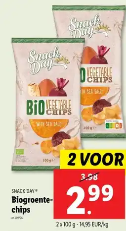 Lidl Biogroente- chips aanbieding