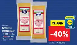 Lidl Zwitserse emmentaler aanbieding