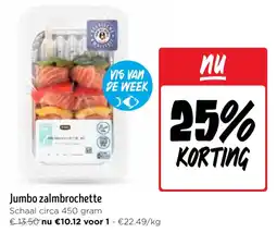 Jumbo Jumbo zalmbrochette aanbieding