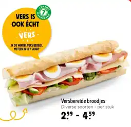 Jumbo Versbereide broodjes aanbieding
