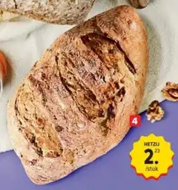 Carrefour Notenbrood met honing aanbieding