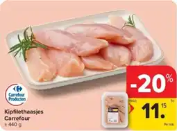 Carrefour Kipfilethaasjes Carrefour aanbieding