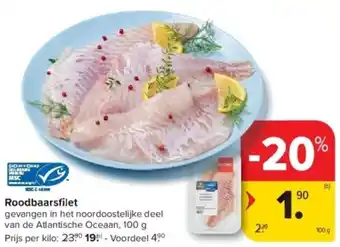 Carrefour Roodbaarsfilet aanbieding
