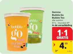 Carrefour Gamma Bubble Go Bubble Tea aanbieding
