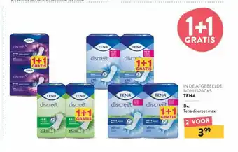 Di In De Afgebeelde Bonuspacks Tena 2 voor aanbieding