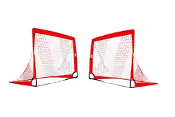 Decathlon Paar POP UP doelen 1,2x0,9m - rood en wit aanbieding