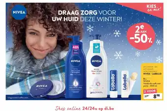 Di De Lippen-En Lichaams Verzorging Nivea-Labello 2 voor aanbieding