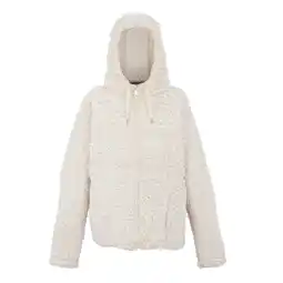 Decathlon Dames Zelpha Fluffy Fleecejas met capuchon (Lichte vanille) aanbieding