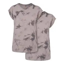 Decathlon Dames Batik Dye Verlengd Schouder Tshirt (Lichtgrijs) aanbieding
