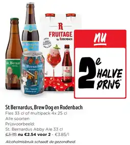 Jumbo St Bernardus, Brew Dog en Rodenbach aanbieding