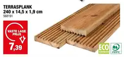 Hubo Terrasplank 240x14,5x1,9 cm antislip grenen aanbieding