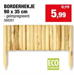 Hubo Cartri Borderhekje 90x35 cm bruin aanbieding