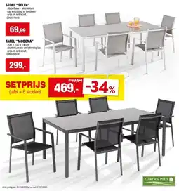 Hubo Garden Plus Modena tuintafel 200x100 cm grijs aanbieding