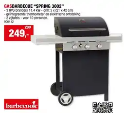 Hubo Barbecook Spring 3002 gasbarbecue aanbieding