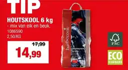 Hubo Barbecook houtskool FSC 6kg aanbieding