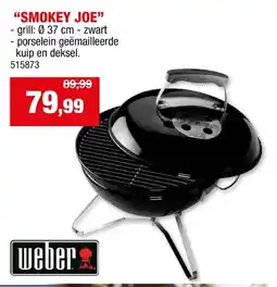 Hubo Weber Smokey Joe kogelbarbecue 37cm aanbieding