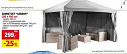 Hubo Garden Plus Hanson zonnetent 400x300 cm grijs aanbieding
