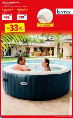 Hubo Intex Pure Spa Bubble Therapy jacuzzi 196x71 cm 4 personen aanbieding
