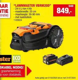 Hubo LawnMaster robotmaaier 24V Li-Ion 800m² aanbieding