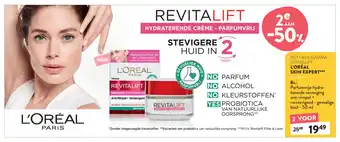 Di L'Oréal Skin Expert Parfumvrije hydraterende verzorging anti-rimple + verstevigend - gevoelige huid - 50ml aanbieding
