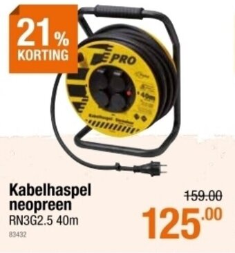 Cevo Kabelhaspel neopreen aanbieding