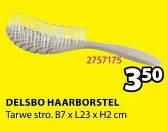 Jysk Delsbo haarborstel aanbieding