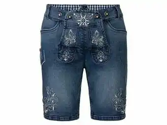Lidl LIVERGY® Traditioneel Beierse bermuda (48, marine) aanbieding