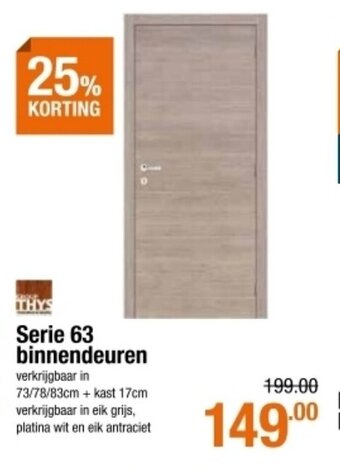 Serie 63 binnendeuren