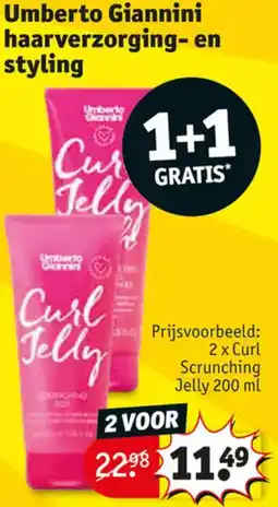 Kruidvat Umberto Giannini haarverzorging en styling aanbieding