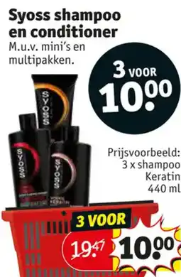 Kruidvat Syoss shampoo en conditioner aanbieding