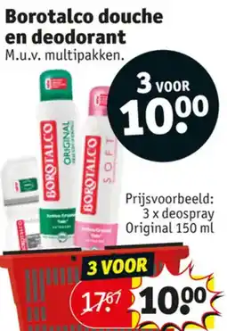 Kruidvat Borotalco douche aanbieding