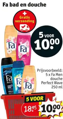 Kruidvat Fa bad en douche aanbieding