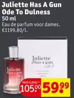 Kruidvat Juliette Has A Gun Ode To Dulness aanbieding