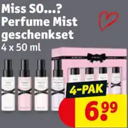Kruidvat Miss SO...? Perfume Mist geschenkset aanbieding