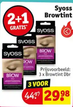Kruidvat Syoss Browtint aanbieding