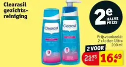 Kruidvat Clearasil gezichts reiniging aanbieding