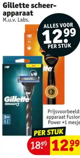 Kruidvat Gillette scheer apparaat aanbieding