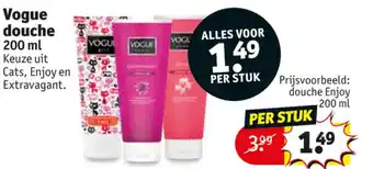 Kruidvat Vogue douche aanbieding