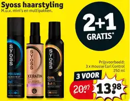 Kruidvat Syoss haarstyling aanbieding